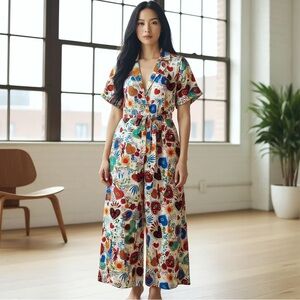 NWT Endless Moon “Fire of Love” Boho Jumpsuit